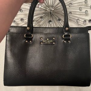 Kate Spade black small satchel purse☺️👜✨